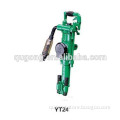 YT24 pnematic rock drilling equipment, hand hold and air leg type